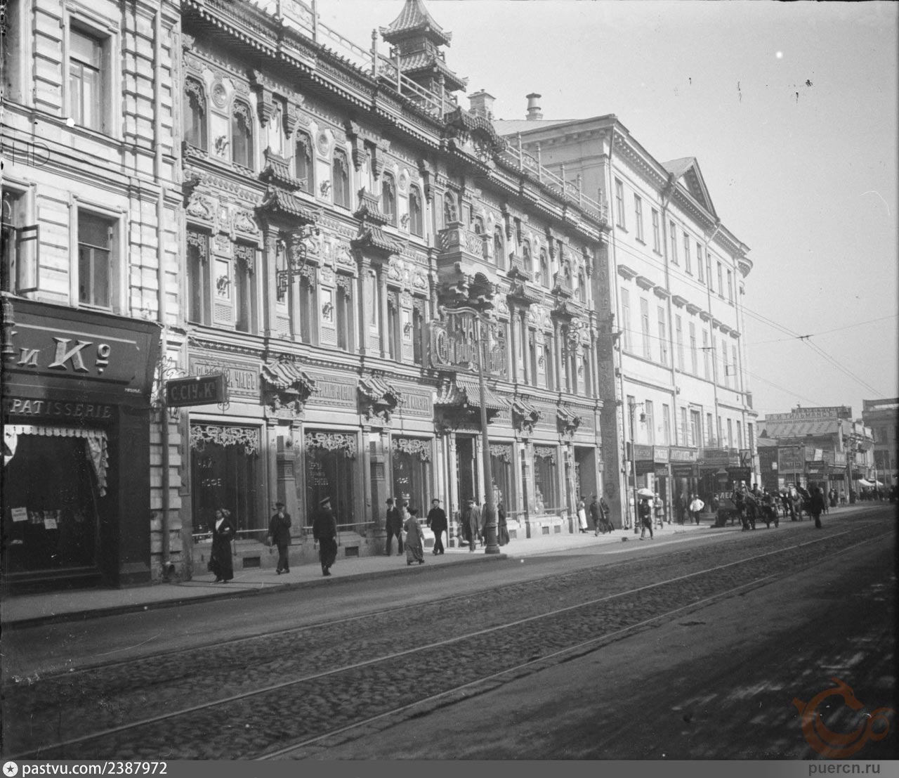 Чайный дом Перлова на Мясницкой улице, 1914 г. 
